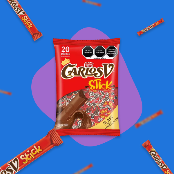 CHOCOLATE CARLOS V STICK 20/8 G.