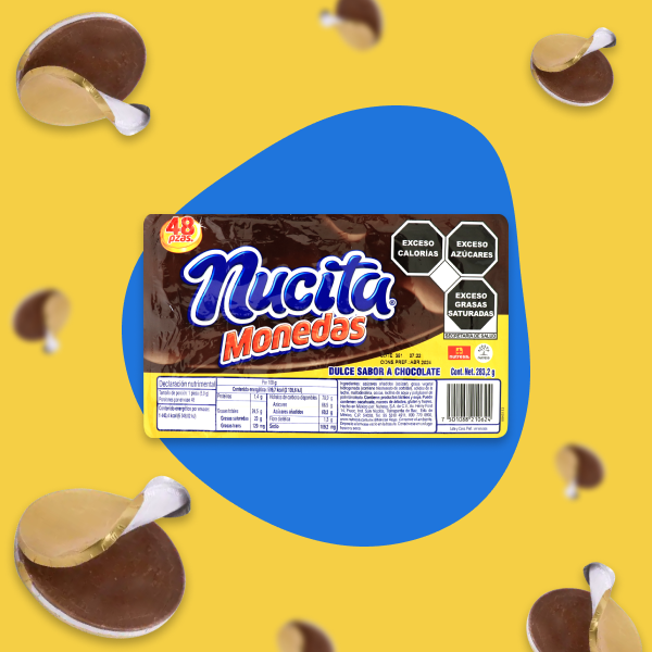CHOCOLATE NUCITA MONEDAS 48 PZAS.