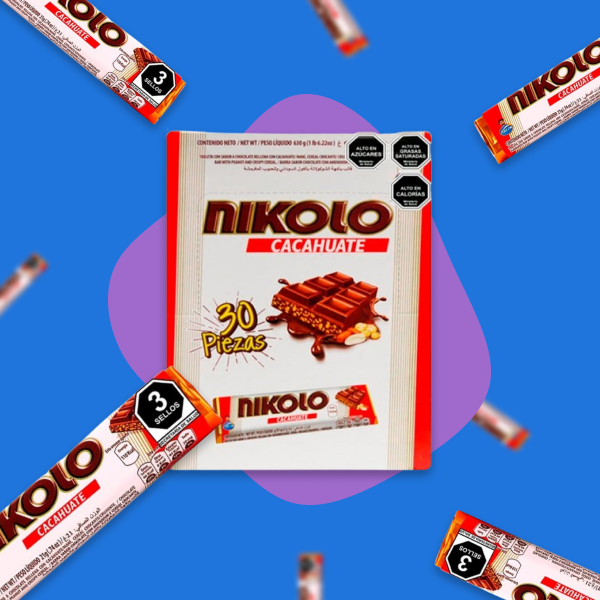 CHOCOLATE ARCOR NIKOLO CACAHUATE 30/21 G.