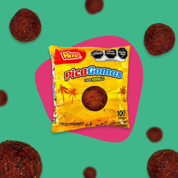 DULCE GOMA VERO PICA MANGO 100 PZAS.