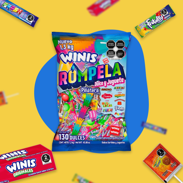 DULCE WINIS BOLSA PIÑATERA RÓMPELA 1.3 KG.