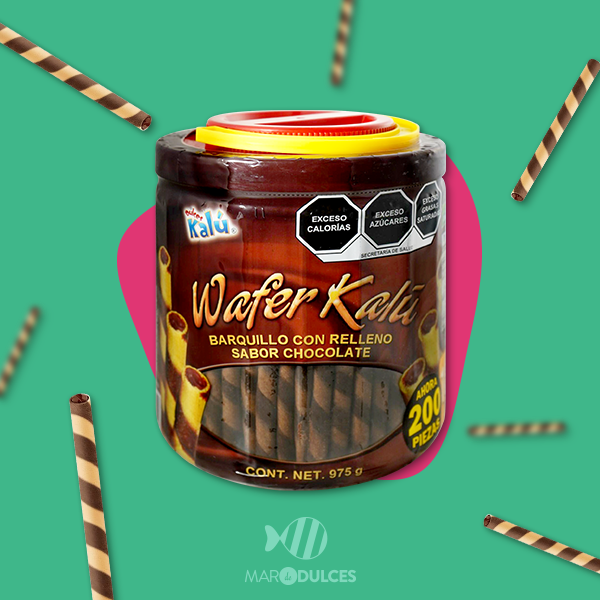 GALLETAS WAFER KALÚ BARQUILLO CHOCOLATE 200 PZAS.