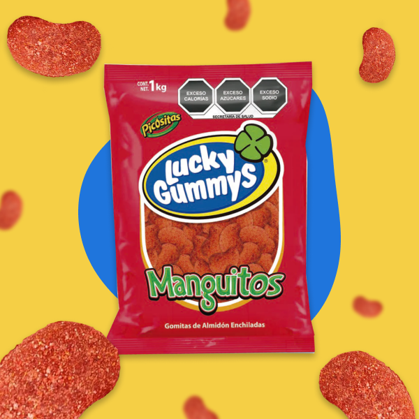 GOMITAS LUCKY GUMMYS MANGUITOS 1 KG.