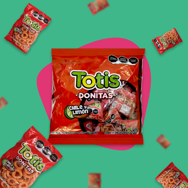 BOTANA TOTIS DONITAS CHILE Y LIMÓN 24 PZAS.