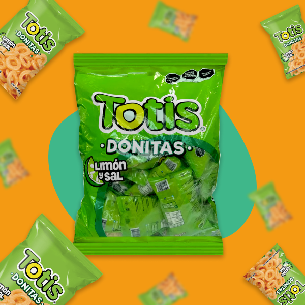 BOTANA TOTIS DONITAS LIMÓN Y SAL 24 PZAS.