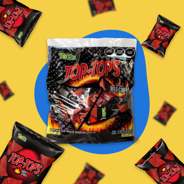 BOTANA TOTIS TOP-TOPS HOT CHIL MEGA 10 PZAS.